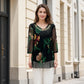 Bluză de damă din șifon cu imprimeu floral