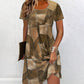 Rochie casual pentru femei cu model patchwork