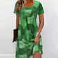 Rochie casual pentru femei cu model patchwork