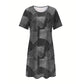 Rochie casual pentru femei cu model patchwork