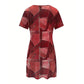 Rochie casual pentru femei cu model patchwork