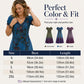 Rochie Maxi Vintage cu Decolteu în V și Flori pentru Femei