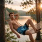 Men's Double-Layer Quick-Dry Swim Trunks