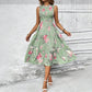 👗 Rochie casual pentru femei, fără mâneci, cu imprimeu floral