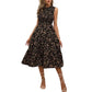 👗 Rochie casual pentru femei, fără mâneci, cu imprimeu floral