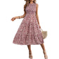 👗 Rochie casual pentru femei, fără mâneci, cu imprimeu floral