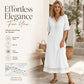 Women's Elegant Lace Splicing V-Neck Dress
