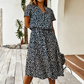 Women Casual Floral Printed Midi Dress