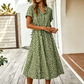 Women Casual Floral Printed Midi Dress