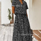 Women Casual Floral Printed Midi Dress