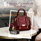 Women's Vintage Crossbody Handbag with Adjustable Strap