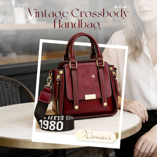 Geantă de mână tip crossbody vintage pentru femei, cu curea ajustabilă