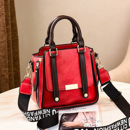 Women's Vintage Crossbody Handbag with Adjustable Strap