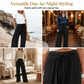 Pantaloni casual pentru femei, cu talie înaltă și picior larg
