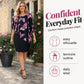 Rochie bodycon cu imprimeu floral și pelerină pentru femei