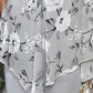 Rochie bodycon cu imprimeu floral și pelerină pentru femei
