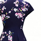 Rochie elegantă pentru femei, cu imprimeu și buzunare