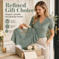 ✨ 👚😍 Bluză Femei Slim Fit Decolteu În V Dantelă Scallop Mânecă Scurtă – Elegantă În 6 Culori ✨