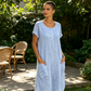 👗 Rochie casual pentru femei, cu mânecă scurtă, lungime până la genunchi și buzunare