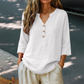 Women's Casual V-Neck 3/4 Sleeve Blouse
