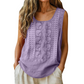 Women's Round Neck Embroidered Tank Tops
