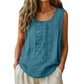 Women's Round Neck Embroidered Tank Tops