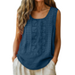 Women's Round Neck Embroidered Tank Tops