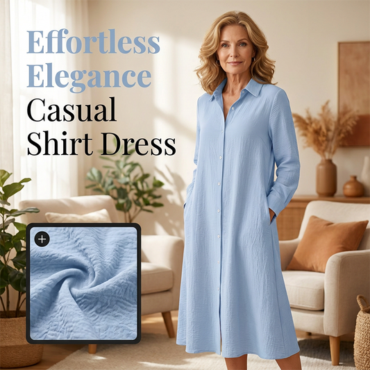 👗 Rochie casual pentru femei, cu mânecă lungă