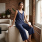 Women's Half-Zip Sleeveless Tank Top & Shorts Set