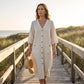Women's Casual Button-Down Dress with Pockets