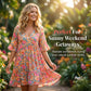 Women’s Casual V-Neck Floral Print Dress