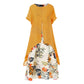 👗 Rochie casual cu imprimeu floral și aspect stratificat pentru femei