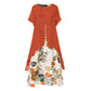👗 Rochie casual cu imprimeu floral și aspect stratificat pentru femei