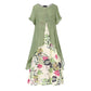 👗 Rochie casual cu imprimeu floral și aspect stratificat pentru femei