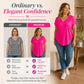 🔗 👕 Tricou casual pentru femei, cu decolteu în V și mânecă scurtă