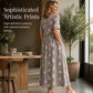 Women's Casual Loose Fit Printed Dress