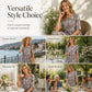 Women's Casual Loose Fit Printed Dress