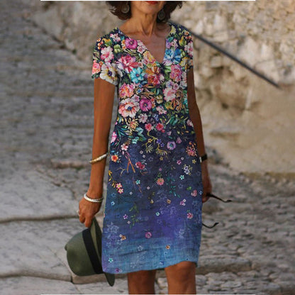 ✨ 👗 Rochie pentru femei cu imprimeu îndrăzneț și lejer, fermecătoare