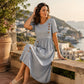 👗 Rochie lejeră cu dungi, croială relaxată, pentru femei
