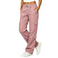 👖 Pantaloni cargo pentru femei, casual, cu mai multe buzunare și talie elastică