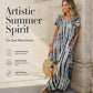 Women's Casual Loose Tie-Dye Print Dress