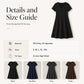 Women's Scalloped V-Neck High Waist Solid Color Dress