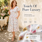 👗 Rochie pentru femei cu decolteu în V, imprimeu floral și talie răsucită
