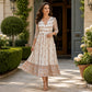 👗 Rochie casual pentru femei, cu decolteu în V și imprimeu