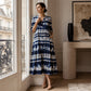 👗 Rochie casual pentru femei, cu decolteu în V și imprimeu