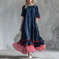 👗 Rochie maxi de vară pentru femei, cu volane în cascadă