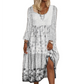 👗 Rochia Casual pentru Femei cu Mâneci Lungi și Croială Tip Patchwork