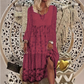 👗 Rochia Casual pentru Femei cu Mâneci Lungi și Croială Tip Patchwork