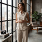 👖 Costum pentru femei: Top minimalist fără mâneci și pantaloni cu picior larg