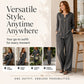 👕 Set cămașă casual pentru femei și pantaloni cu picior larg